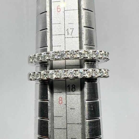 Moissanite Diamond Ring Enhancer Wedding Band GRA Certified Jewelry Size 7 - Picture 9 of 12